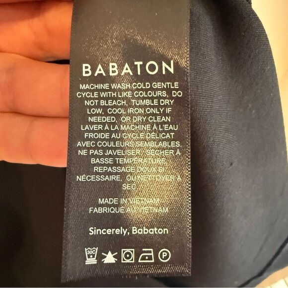 Babaton by Aritzia Black Square Neck Sleeveless Bodycon Midi Dress Size 8 - Picture 6 of 7